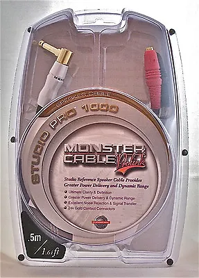 Monster Cable Prolink Studio Pro 1000 Speaker 1.5’ Guitar Combo Amp F-Spade 1/4” • $69.85