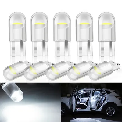£4.59 • Buy 10 X T10 501 Led Car Side Light Bulbs Error Free Canbus COB Xenon W5W Sidelight