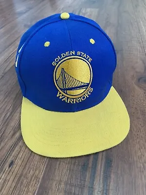 Mitchell And Ness Golden State Warriors Snapback Hardwood Classic Hat NBA Blue • $15