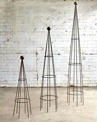 Medium Metal Obelisk / Plant Supports/ Garden Stakes/ Plant Stand Clematis Roses • £55