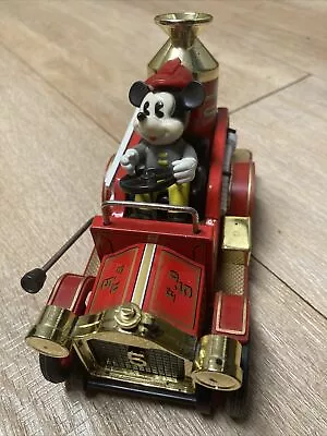 Mickey Mouse In A Firetruck Antique • $80