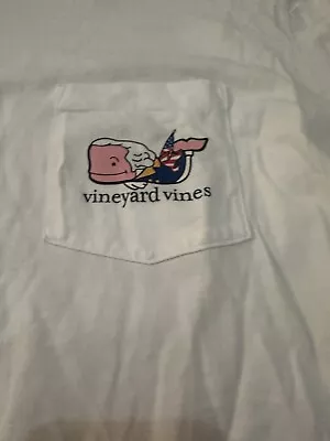 Men's Vineyard Vines XL  Abe Lincoln Fireworks Whale T-Shirt Designer Holiday • $14