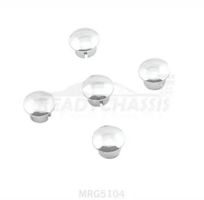 MrGasket Chrome Wheel Plugs (5) Lug Plugs 5104 • $41.68