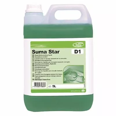 Suma Star D1 Washing Up Liquid Concentrate 5Ltr Pack Quantity - 2 • £44.47