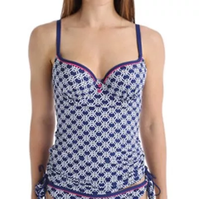 Cleo By Panache SAILORS KNOT Lucille Balconnet Tankini Swim Top US 34E UK 34DD • £27.41