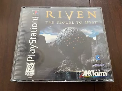 Riven: The Sequel To Myst (Sony PlayStation 1 1997) Complete • $12.99