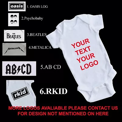 Rock Baby Grow  Oasis Beatles  RKID Oasis Outfit  Baby Shower Rock Band • £10.99