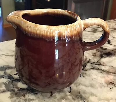 Vintage McCoy Pottery Brown Drip Glazed Creamer Pitcher USA Stoneware #7020 • $14.50