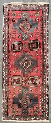 Vintage Kazak Runner Hand Made Caucasian Hallway Rug Wool Carpet 10'6  X 3'11  • £397.50