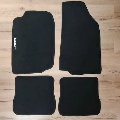 Car Floor Mats For VW Golf MK2 1983 1992 Velour Carpet Waterproof Front Rear LHD • $41.84