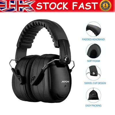 Mpow Kids Folding Ear Defenders Autism Noise Reduction Protectors Muffs Children • £12.99