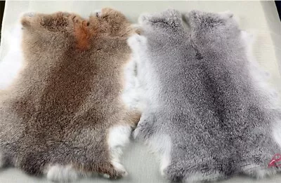 100% Natural Rabbit Fur Skin Crafts Arts Real Rabbit Leather Hides & Fur Pelts • $11.39