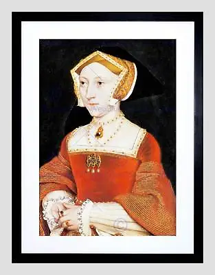 £24.99 • Buy Painting Antique Holbein Junior Tudor Queen Jane Seymour Framed Print B12x12810