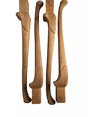 Queen Anne Style Table Legs 4 Pieces Wood Vintage • $80
