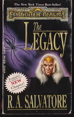 The Legacy Drizzt Book 7 Forgotten Realms  R. A. Salvatore PB 1993 1st SIGNED • $34.99