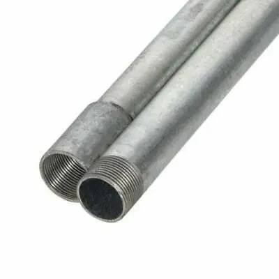 £27.94 • Buy 20mm Galvanised Steel Metal Conduit Tube 3 Metre Lengths - Choose Pack Size