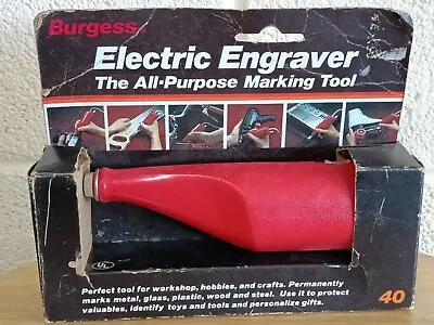 Burgess Brand Engraver All-Purpose Model 40 - Vintage • $18.54