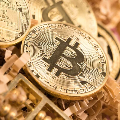 $18.42 • Buy 10PCS Bitcoin Coin Gold Plated Physical Bitcoins Bitcoin Coin Copper Collection