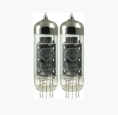 New 2x Mullard EL84 / 6BQ5 | Matched Pair / Duet / Two | Power Tubes | Free Ship • $67.95