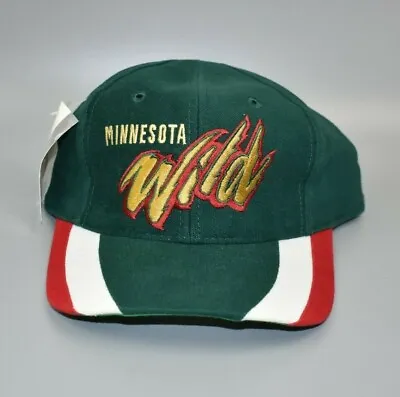 Minnesota Wild Vintage Twins Enterprise Striped Brim Snapback Cap Hat - NWT • $29.95