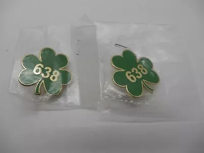 Enterprise Association Of Steamfitters Local Union 638 Shamrock Pin New Lot Of 2 • $25