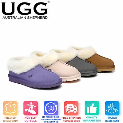 Ever UGG Slippers Homey Unisex Premium Australian SheepskinSuede Upper • $69