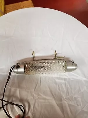 Vintage Art Deco Glass Bullet Headboard Reading Light • $39.99