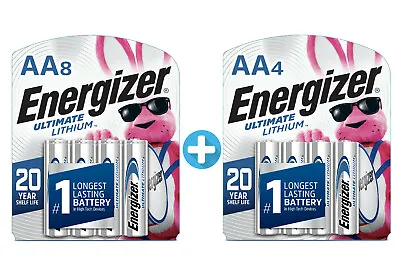 12 Energizer Ultimate Lithium AA Battery ― ⁓{(Dec 2042)}⁓ ―SEALED NEW ― 12 Total • $24.95