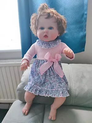 Lifelike Reborn Doll Baby Girl 20 Inches Handmade Realistic Newborn Baby Gift • £39.99