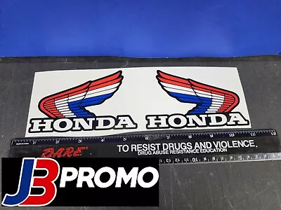 HONDA VINTAGE RTL250S Red White Blue Wings Decal Stickers RTL 250 ATC TRX CR XL • $13.25