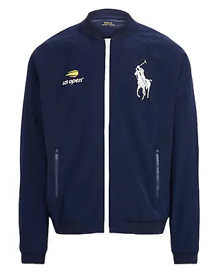 New Polo Ralph Lauren Navy Blue Us Open Linesman Water Repellent Jacket Medium • $74.99