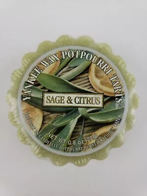 Yankee Candle Sage & Citrus Tart Wax Potpourri Vintage Rare Retired HTF • £14.23