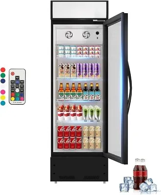 Merchandiser Commercial Glass Door Beverage Refrigerator Display Cooler 8 Cu.ft • $958.99