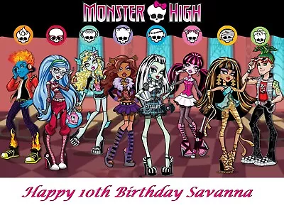 Monster High Edible Cake Topper Decoration • $12.99