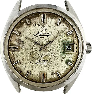 Vintage Minerva 25 Jewel Men's Automatic Wristwatch ETA 2475 Stainless Steel • $195