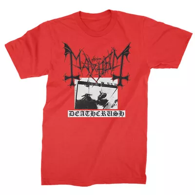 Authentic MAYHEM Deathcrush Black Metal T-Shirt Red S M L XL 2XL NEW • $26.99