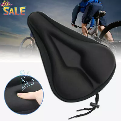 Bike Seat Saddle Cover Comfort Cushion Cover Soft Padded Mountain Bicycle Saddle • $6.90