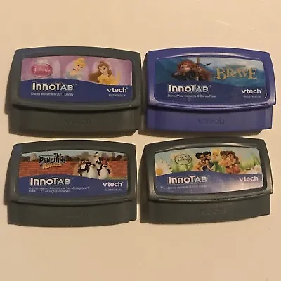 Vtech Innotab 1 / 2 / 3 / 3s Games - Brave Disney Princess Fairies Penguins • £21