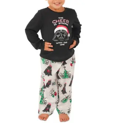 MUNKI MUNKI Toddler Kid's 2-Piece Darth Vader Holiday Pajama Set Sz 3T Star Wars • $34.99