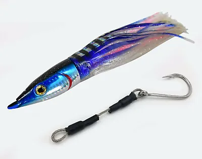 10  Lure Fully Rigged Marlin Wahoo Dolphin Mahi Lure With Ss Cable Hookset • $48.95