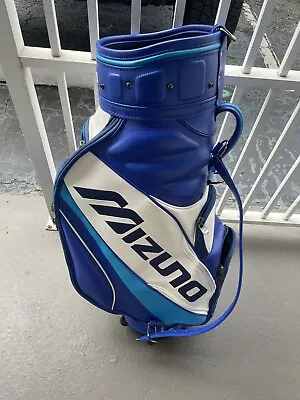 Rare 90s Vintage Mizuno Staff Tour Golf Bag With Rain Cover Strap And Towel • $359.99