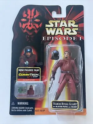 STAR WARS Episode 1 Naboo Royal Guard W/blaster Pistol & Helmet • $8.99