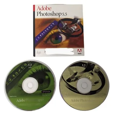 Adobe Photoshop 5.5 Application Training CD Graphics Editing Mac Serial 1999 • $44.90