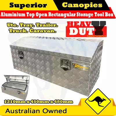 1210x450x480mm Aluminium Toolbox Top Open Rectangular UTE TRUCK TRAILER Tool Box • $330