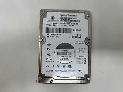 £19.99 • Buy Seagate ST94019A 40GB IDE 2.5  Hard Disk Drive HDD 356014-002 Made In Singapore