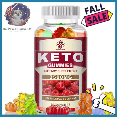 60 Pills Keto Gummies Ketone Advanced Weight Loss For Men Women Fat Burner • $21.99