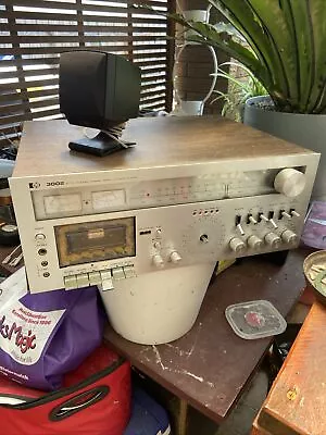 Vintage PYE 3002 AM FM Multiplex Receiver Stereo Cassette Recorder • $39
