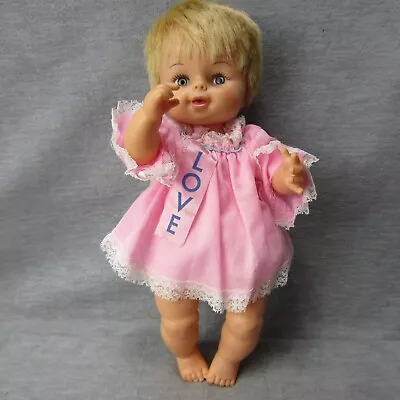 Vintage Horsman Doll 13in Rooted Hair Inset Eyes Drink Wet • $29.99