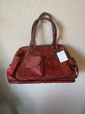 Guess Hand Bag Purse New Woman’s Red Mary Poppins Bag • $65