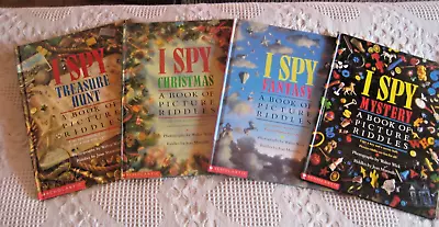 Lot Of 4 Large Hardback  I Spy  Picture Riddle Books Jean Marzollo & Walter Wick • $9.30